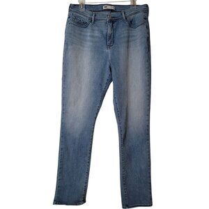 Levis 512 Perfectly Slimming Skinny Jeans Size 14M Blue Denim Stretch